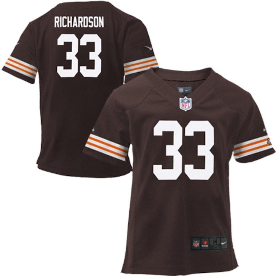 Toddler Cleveland Browns Historic Logo Trent Richardson Nike Brown Game Jersey