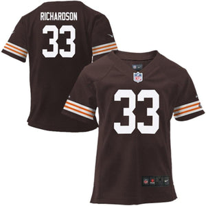 Toddler Cleveland Browns Historic Logo Trent Richardson Nike Brown Game Jersey