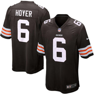 Youth Cleveland Browns Historic logo Brian Hoyer Nike Brown Game Jersey