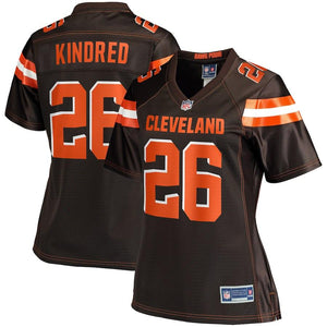 Women's Cleveland Browns Derrick Kindred NFL Pro Line Brown Team Color Player Jersey