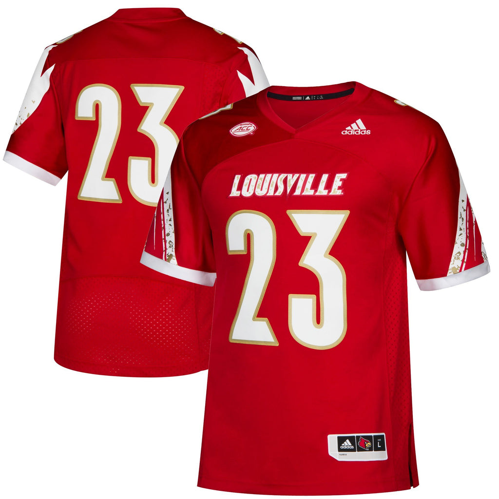Men's adidas #23 Red Louisville Cardinals Premier Jersey