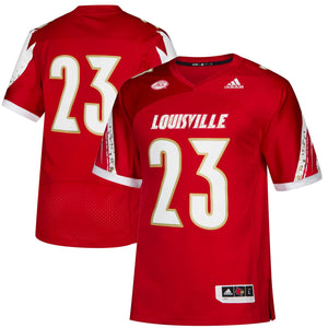 Men's adidas #23 Red Louisville Cardinals Premier Jersey