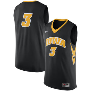 Men's Nike Black Iowa Hawkeyes College Replica Basketball Jersey
