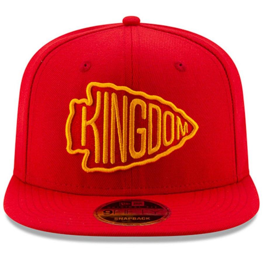 New Era Red Kansas City Chiefs Kingdom 9FIFTY Adjustable Snapback Hat