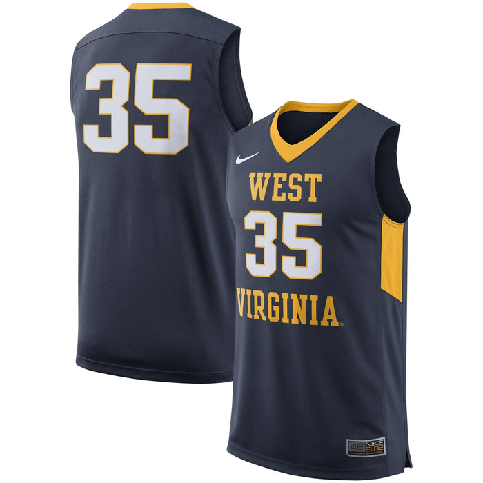 Men's Nike Navy West Virginia Mountaineers College Replica Basketball Jersey