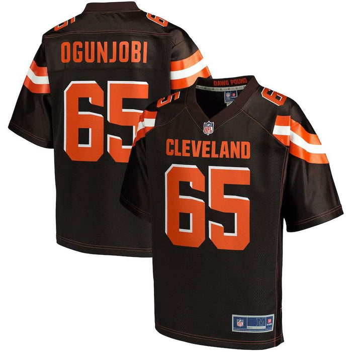 Men's Cleveland Browns Larry Ogunjobi NFL Pro Line Brown Big & Tall Player Jersey