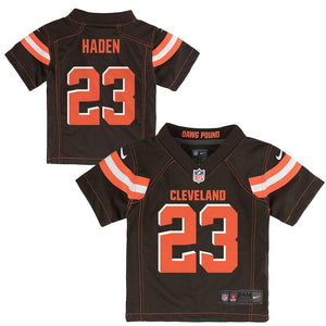 Infant Cleveland Browns Joe Haden Nike Brown Team Color Game Jersey