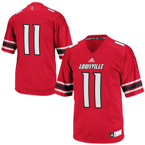 Louisville Cardinals Adidas No. 11 Replica Master Jersey - Red