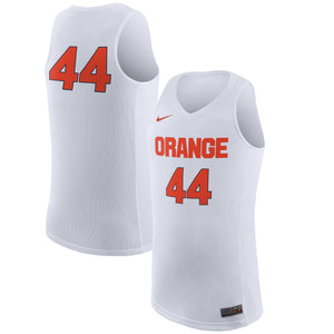 Men's Nike #44 White Syracuse Orange Replica Basketball Jersey