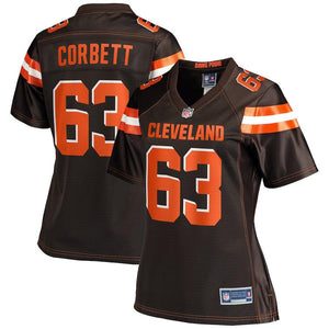 Women's Cleveland Browns Austin Corbett NFL Pro Line Brown Player Jersey