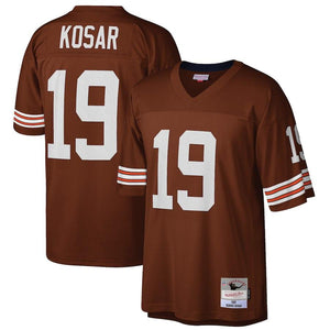 Men's Cleveland Browns Bernie Kosar Mitchell & Ness Brown 1987 Retired Player Replica Jersey