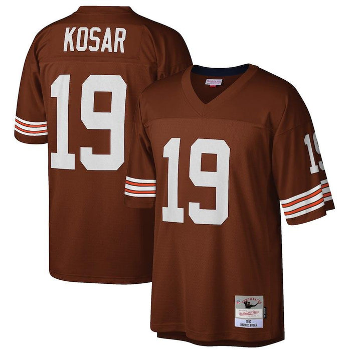 Men's Cleveland Browns Bernie Kosar Mitchell & Ness Brown 1987 Retired Player Replica Jersey