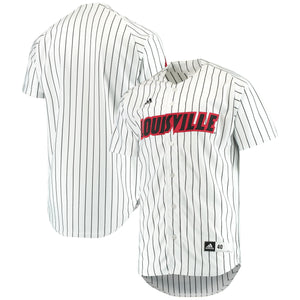 Men's Adidas White Louisville Cardinals Team Authentic Baseball Jersey