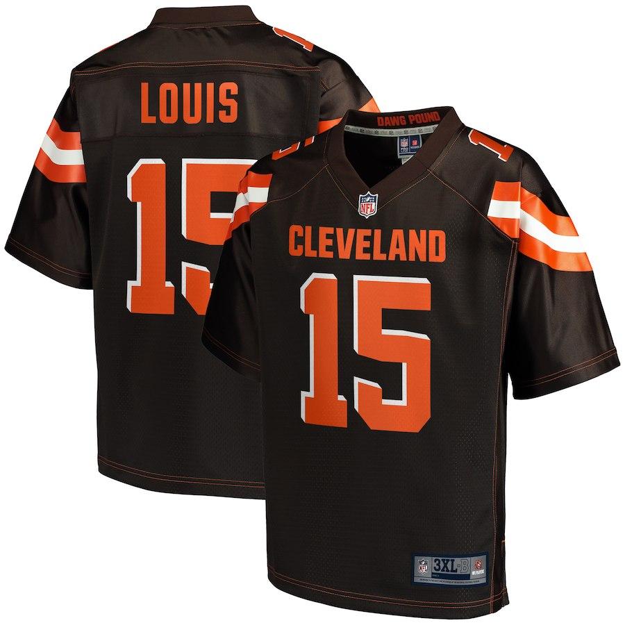 Men's Cleveland Browns Ricardo Louis NFL Pro Line Brown Big & Tall Team Color Player Jersey