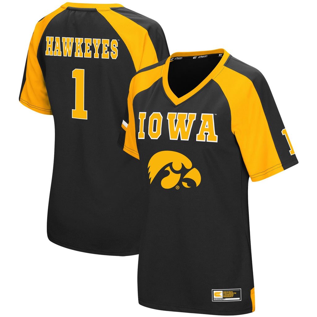 Women's Colosseum Black Iowa Hawkeyes Torch Jersey