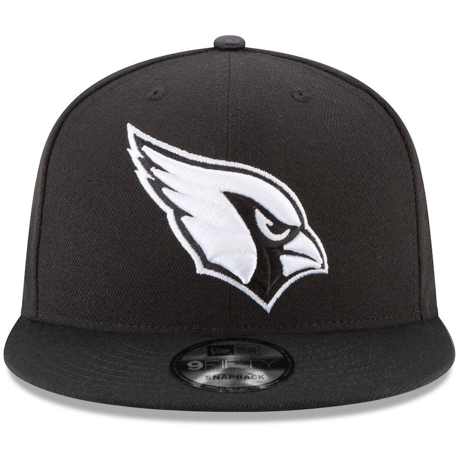 New Era Arizona Cardinals Black B-Dub 9FIFTY Adjustable Hat
