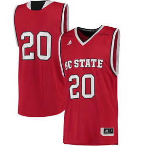 Men's Adidas Red NC State Wolfpack Replica Basketball Jersey