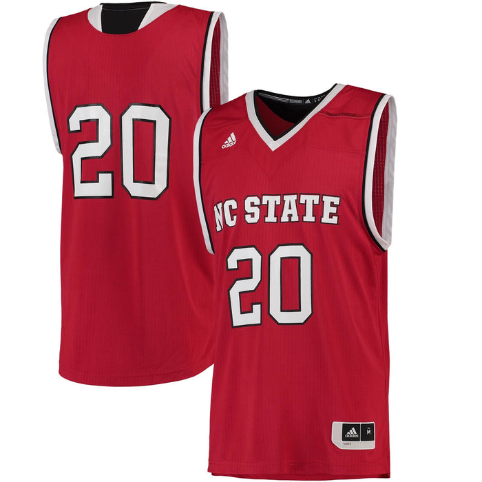 Men's Adidas Red NC State Wolfpack Replica Basketball Jersey
