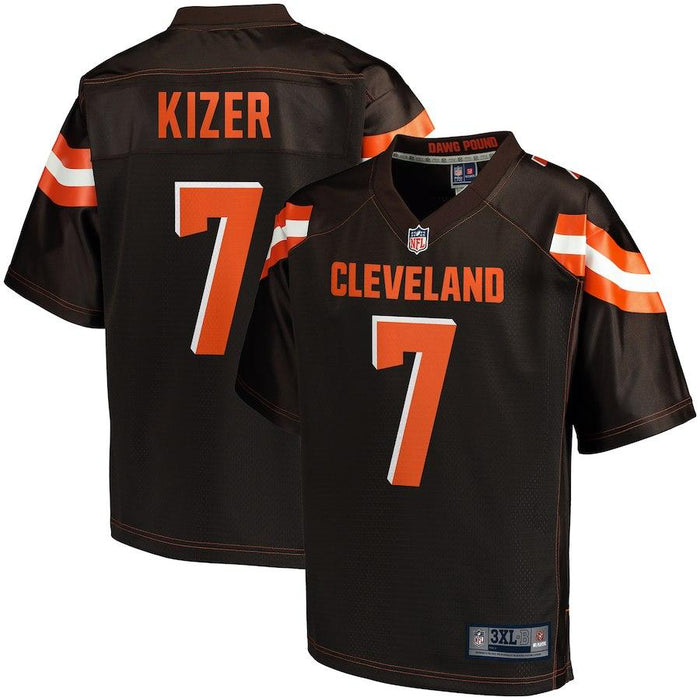 Men's Cleveland Browns DeShone Kizer NFL Pro Line Brown Big & Tall Player Jersey