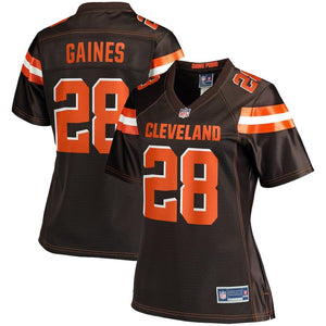 Women's Cleveland Browns E.J. Gaines NFL Pro Line Brown Team Color Player Jersey