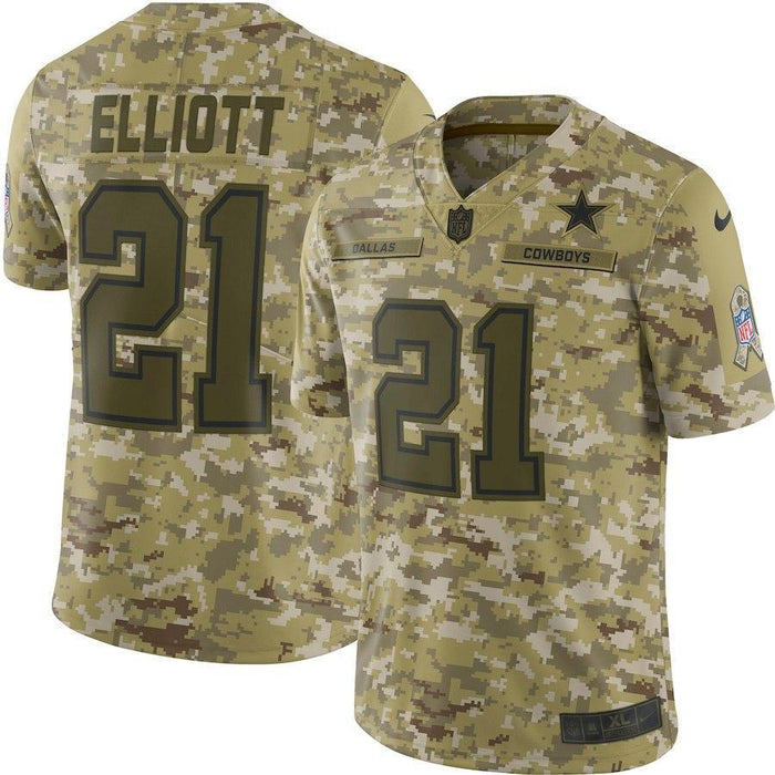 Dallas Cowboys Ezekiel Elliott Camo Jersey 2018 - 2019