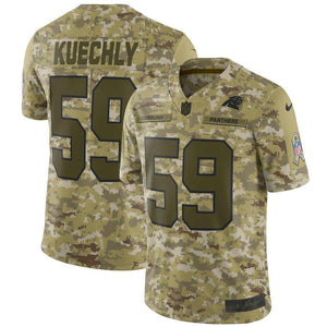Carolina Panthers Luke Kuechly Camo Jersey 2018 - 2019