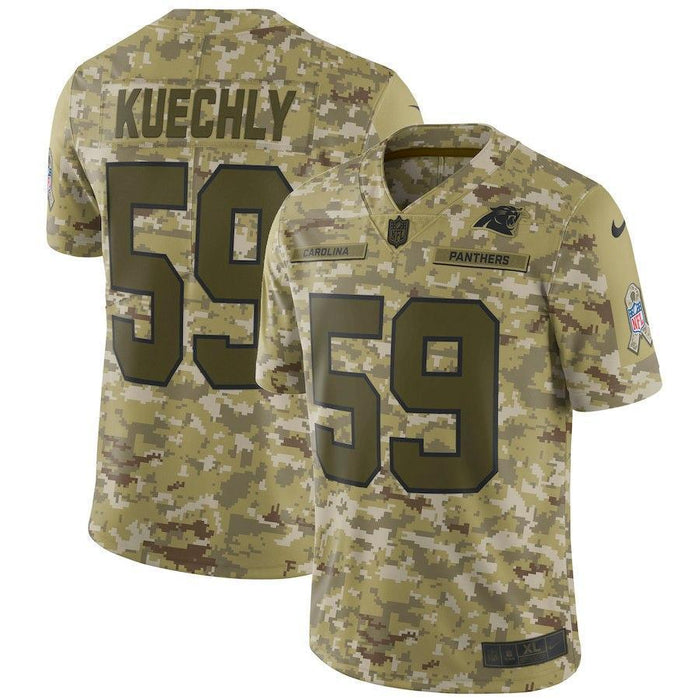 Carolina Panthers Luke Kuechly Camo Jersey 2018 - 2019