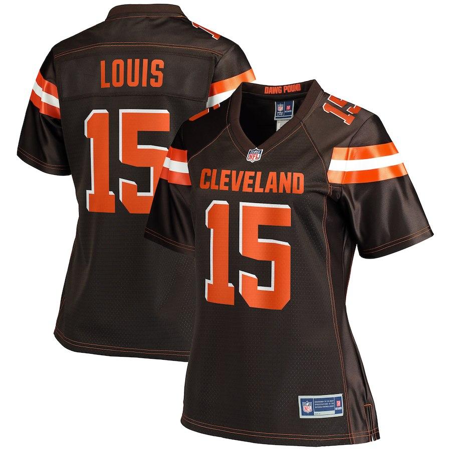 Women's Cleveland Browns Ricardo Louis NFL Pro Line Brown Team Color Player Jersey