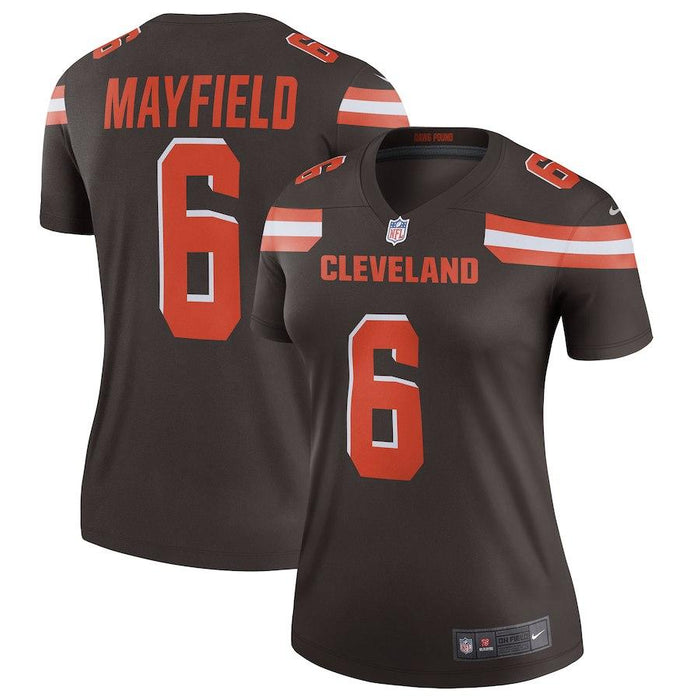 Women's Cleveland Browns Baker Mayfield Nike Brown Legend Jersey