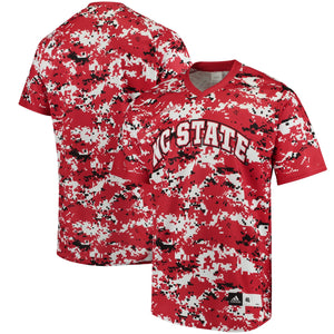 Men's Adidas Red/White NC State Wolfpack Authentic Baseball Jersey