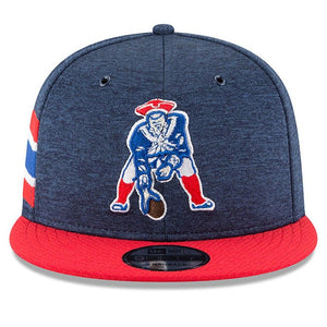 New Era New England Patriots Navy/Red 2018 NFL Sideline Home Historic Official 9FIFTY Snapback Adjustable Hat