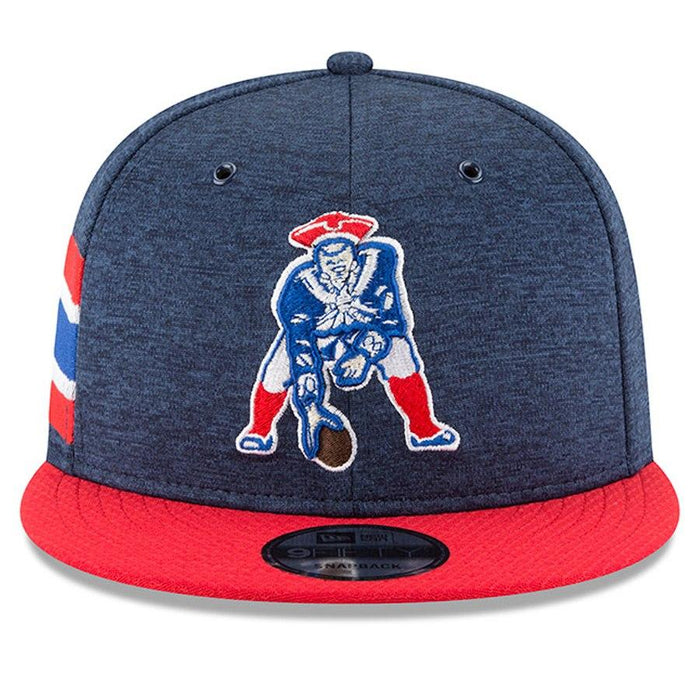 New Era New England Patriots Navy/Red 2018 NFL Sideline Home Historic Official 9FIFTY Snapback Adjustable Hat