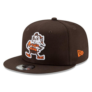 Men's Cleveland Browns New Era Brown Throwback 9FIFTY Adjustable Snapback Hat NFL