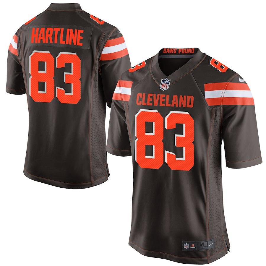 Men's Cleveland Browns Brian Hartline Nike Brown Game Jersey