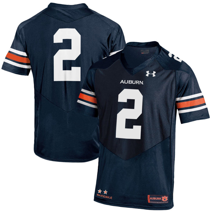 Men's Under Armour #2 Navy Auburn Tigers Premier Jersey