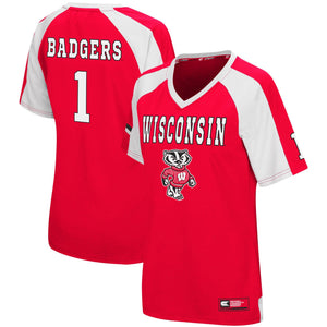 Women's Colosseum Red Wisconsin Badgers Torch Jersey