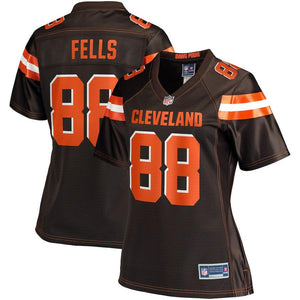 Women's Cleveland Browns Darren Fells NFL Pro Line Brown Player Jersey