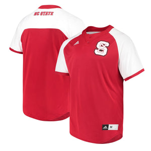 Men's Adidas Red NC State Wolfpack Diamond King 2.0 climalite Jersey