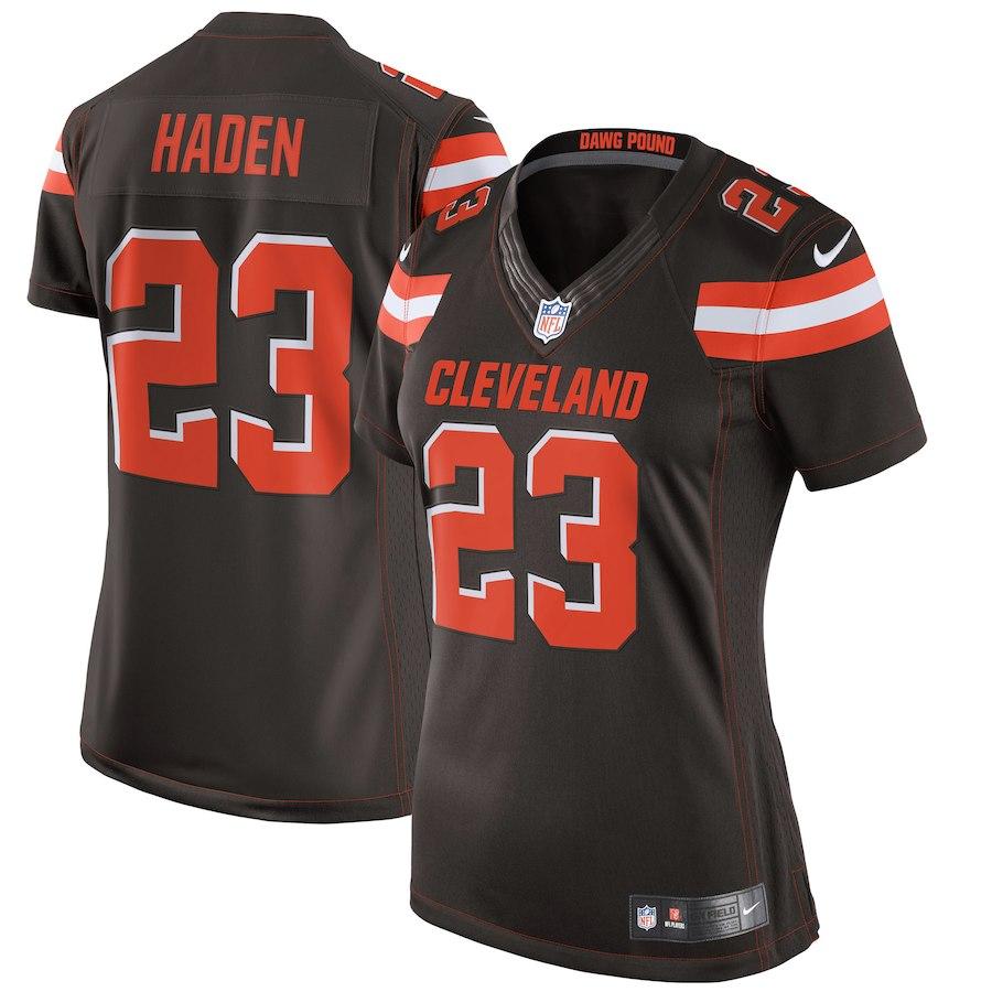 Women's Cleveland Browns Joe Haden Nike Brown Limited Jersey