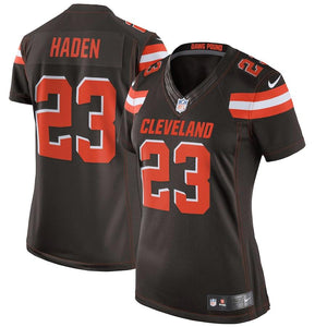 Women's Cleveland Browns Joe Haden Nike Brown Limited Jersey