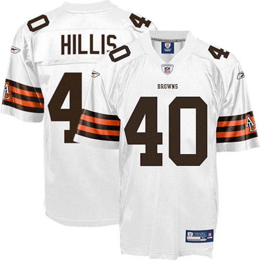 Reebok Peyton Hillis Cleveland Browns Historic Logo Youth Replica Jersey - White