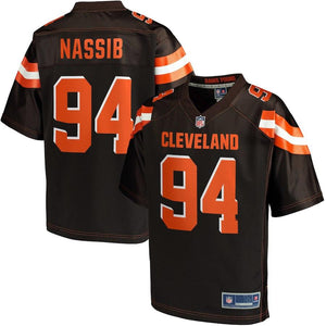 Men's Cleveland Browns Carl Nassib NFL Pro Line Brown Player Jersey