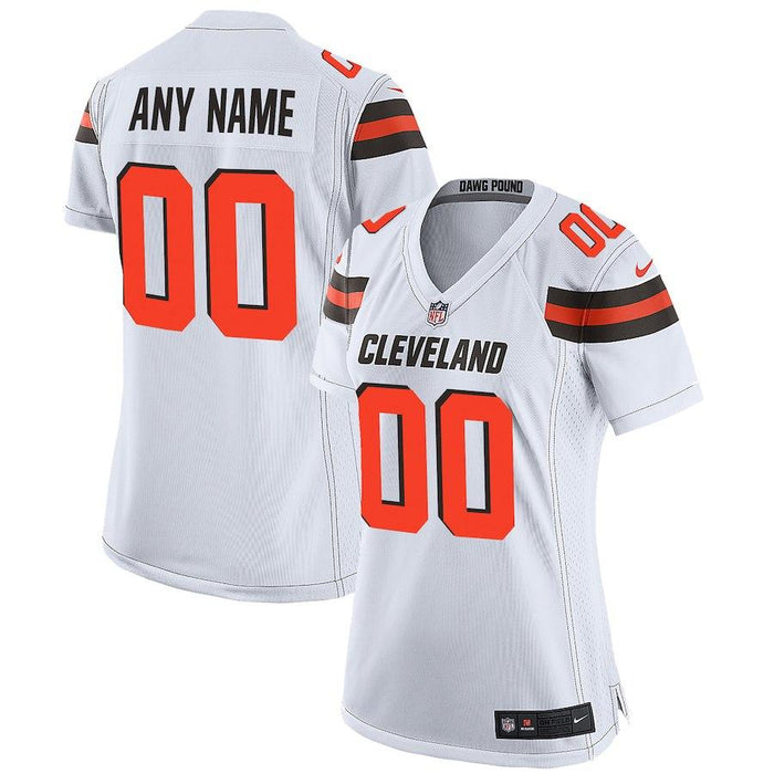 Nike Cleveland Browns Womens White Custom Game Jersey