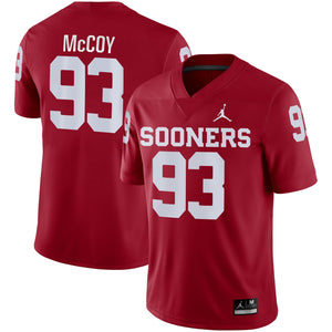 Men's Jordan Brand Gerald McCoy Crimson Oklahoma Sooners Game Jersey
