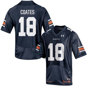 Men's Under Armour Sammie Coates Navy Auburn Tigers Replica Jersey