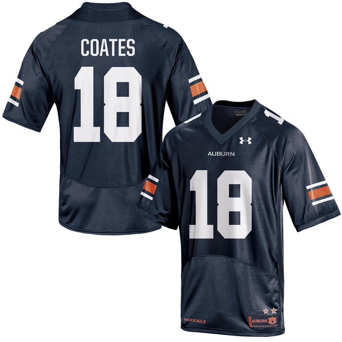 Men's Under Armour Sammie Coates Navy Auburn Tigers Replica Jersey