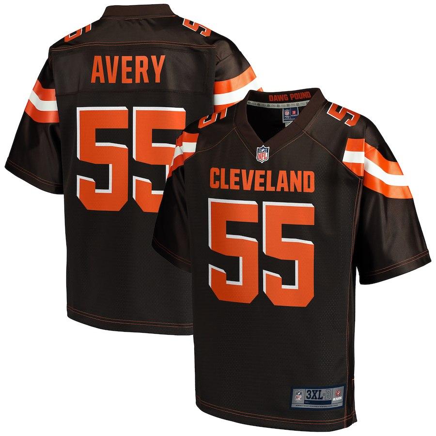 Men's Cleveland Browns Genard Avery NFL Pro Line Brown Big & Tall Player Jersey