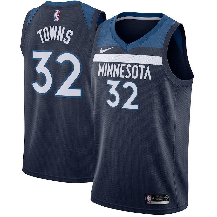 Karl-Anthony Towns Minnesota Timberwolves Navy Swingman Jersey 2018 - 2019