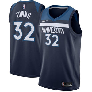 Karl-Anthony Towns Minnesota Timberwolves Navy Swingman Jersey 2018 - 2019