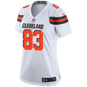 Women's Cleveland Browns Brian Hartline Nike White Game Jersey
